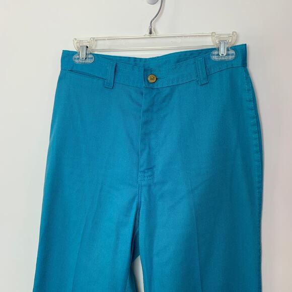 Diane Von Furstenburg Vintage Blue High Waisted Pants Jeans - Picture 2 of 10